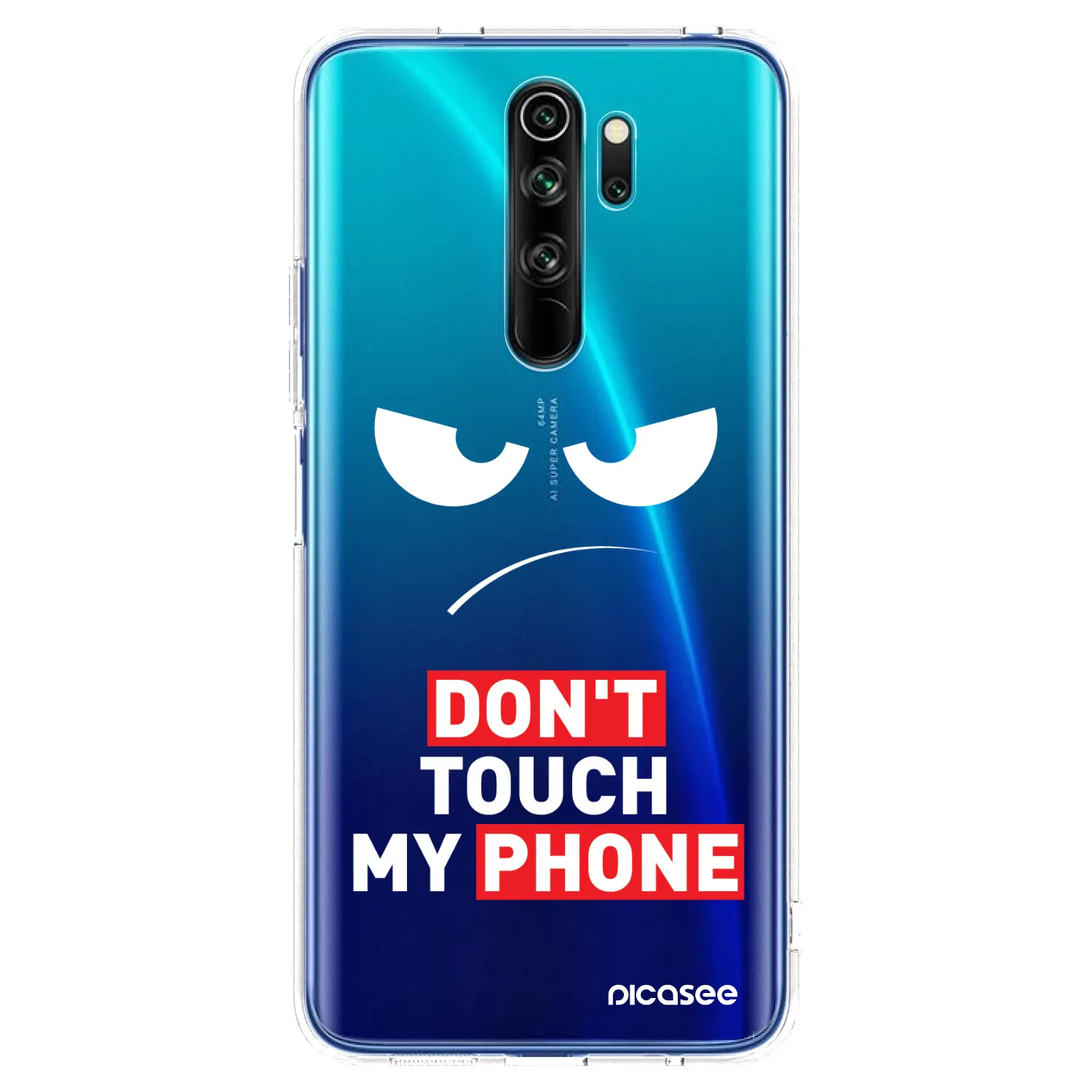 Picasee silikonski prozorni ovitek za Xiaomi Redmi Note 8 Pro - Angry Eyes - Transparent