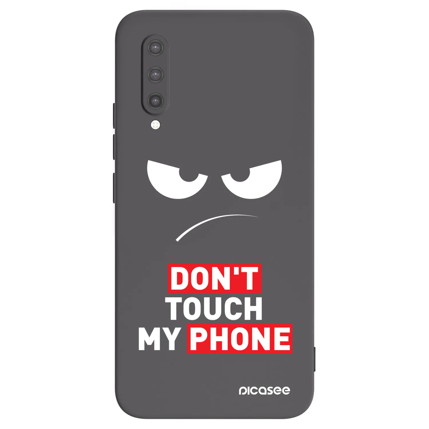 Picasee silikonski črni ovitek za Xiaomi Mi 9 Lite - Angry Eyes - Transparent