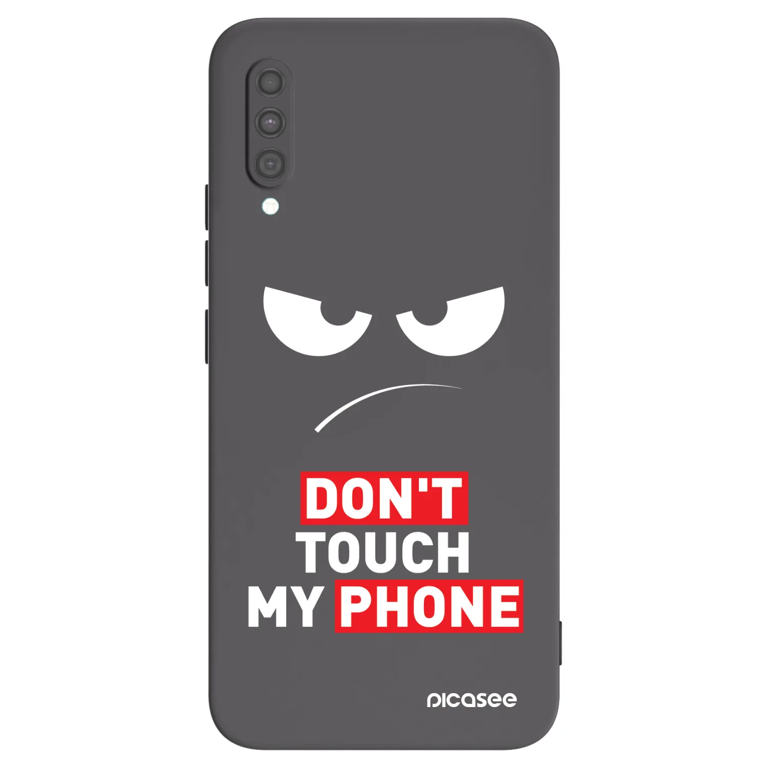 Picasee silikonski črni ovitek za Samsung Galaxy A30s A307F - Angry Eyes - Transparent