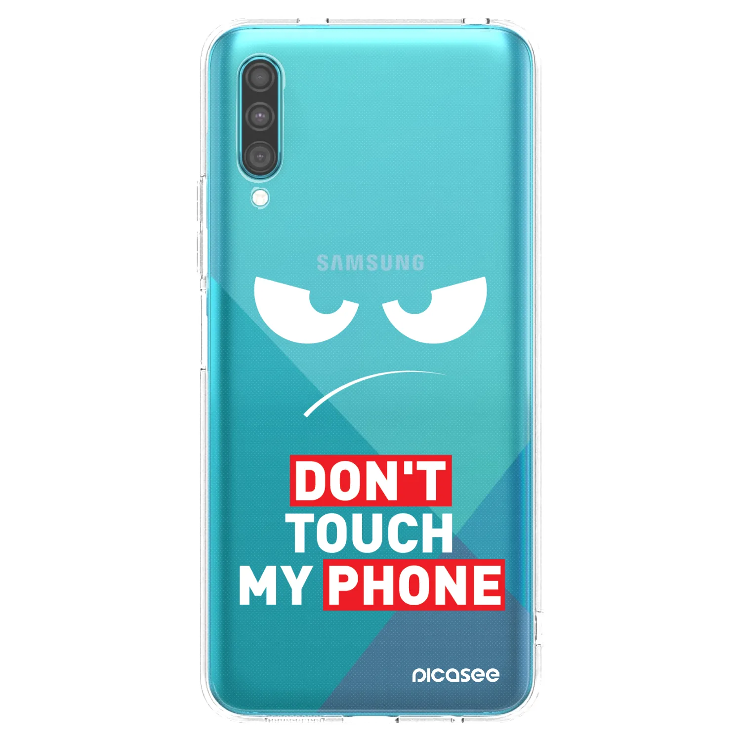 Picasee silikonski prozorni ovitek za Samsung Galaxy A30s A307F - Angry Eyes - Transparent