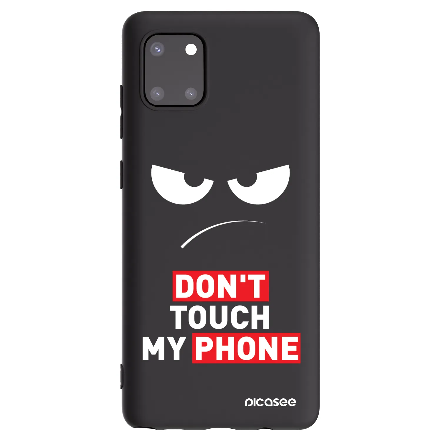 Picasee silikonski črni ovitek za Samsung Galaxy Note 10 Lite N770F - Angry Eyes - Transparent