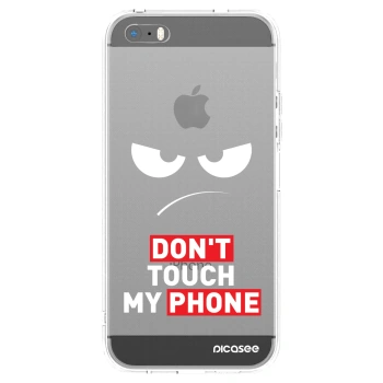 Picasee silikonski prozorni ovitek za Apple iPhone 5/5S/SE - Angry Eyes - Transparent