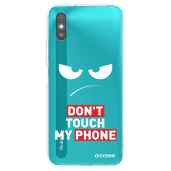 Picasee silikonski črni ovitek za Xiaomi Redmi 9A - Angry Eyes - Transparent