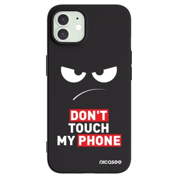 Picasee silikonski črni ovitek za Apple iPhone 12 - Angry Eyes - Transparent
