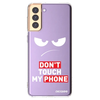 Picasee silikonski prozorni ovitek za Samsung Galaxy S21+ 5G G996F - Angry Eyes - Transparent