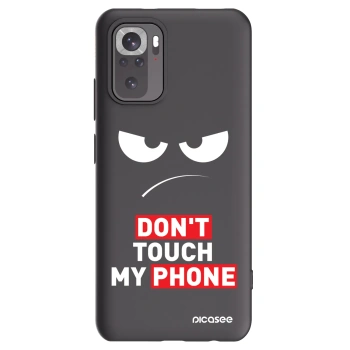 Picasee silikonski črni ovitek za Xiaomi Redmi Note 10 - Angry Eyes - Transparent