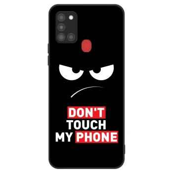 Ovitek za Samsung Galaxy A21s - Angry Eyes - Transparent