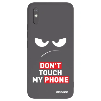 Picasee silikonski črni ovitek za Xiaomi Redmi 9AT - Angry Eyes - Transparent