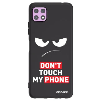 Picasee silikonski črni ovitek za Samsung Galaxy A22 A226B 5G - Angry Eyes - Transparent