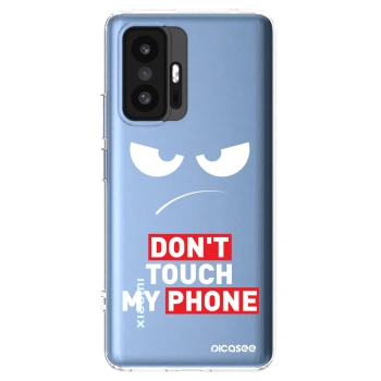 Picasee silikonski prozorni ovitek za Xiaomi 11T Pro - Angry Eyes - Transparent