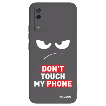 Picasee silikonski črni ovitek za Vivo Y11s - Angry Eyes - Transparent