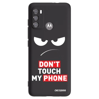 Picasee silikonski črni ovitek za Motorola Moto G60 - Angry Eyes - Transparent