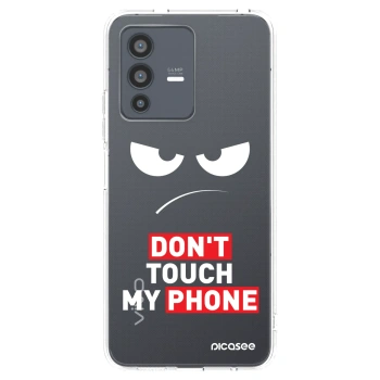 Picasee silikonski prozorni ovitek za Vivo V23 5G - Angry Eyes - Transparent