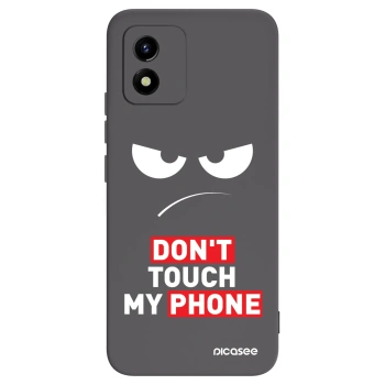 Picasee silikonski črni ovitek za Vivo Y01 - Angry Eyes - Transparent