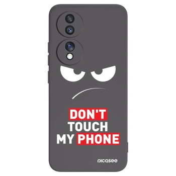 Picasee silikonski črni ovitek za Honor 70 - Angry Eyes - Transparent