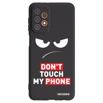 Picasee silikonski črni ovitek za Samsung Galaxy A23 A235F 4G - Angry Eyes - Transparent
