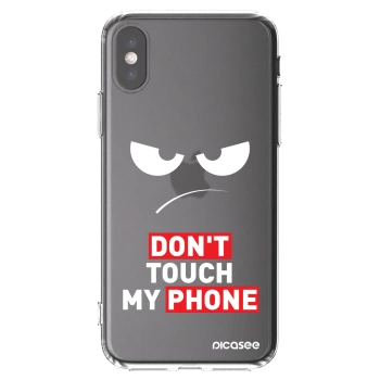 Picasee silikonski prozorni ovitek za Apple iPhone X/XS - Angry Eyes - Transparent