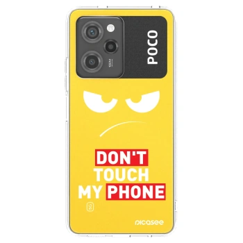 Picasee silikonski črni ovitek za Xiaomi Poco X5 Pro - Angry Eyes - Transparent