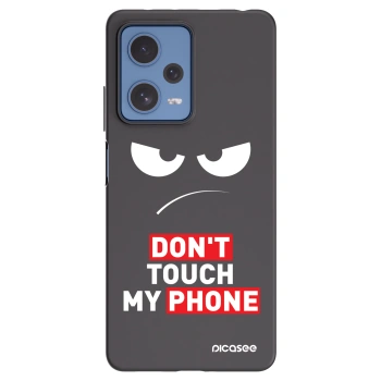 Picasee silikonski črni ovitek za Xiaomi Redmi Note 12 Pro 5G - Angry Eyes - Transparent