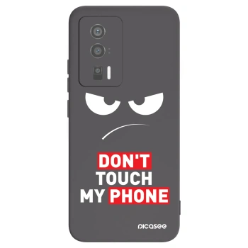 Picasee silikonski črni ovitek za Xiaomi Poco F5 Pro 5G - Angry Eyes - Transparent