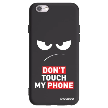 Picasee silikonski črni ovitek za Apple iPhone 6/6S - Angry Eyes - Transparent
