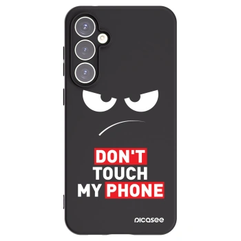 Picasee silikonski črni ovitek za Samsung Galaxy S23 FE S711B - Angry Eyes - Transparent