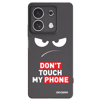 Picasee silikonski črni ovitek za Xiaomi Redmi Note 13 4G - Angry Eyes - Transparent
