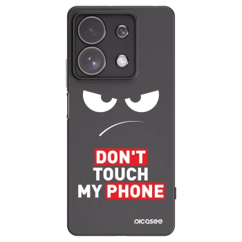 Picasee silikonski črni ovitek za Xiaomi Redmi Note 13 Pro 4G - Angry Eyes - Transparent