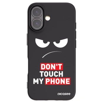 Picasee silikonski črni ovitek za Apple iPhone 16 - Angry Eyes - Transparent