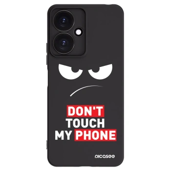 Picasee silikonski črni ovitek za Xiaomi Redmi 13C 5G - Angry Eyes - Transparent
