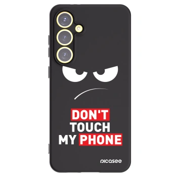 Picasee silikonski črni ovitek za Samsung Galaxy S24 FE S721B - Angry Eyes - Transparent