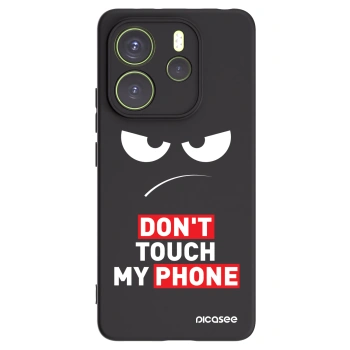 Picasee silikonski črni ovitek za Xiaomi Redmi Note 14 4G - Angry Eyes - Transparent