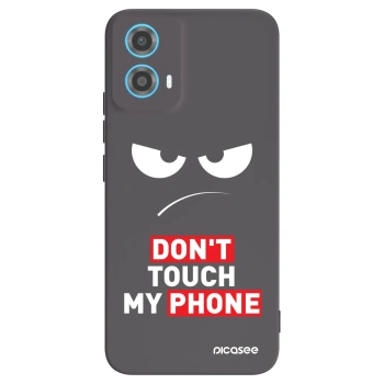 Picasee silikonski črni ovitek za Motorola Moto G34 5G - Angry Eyes - Transparent