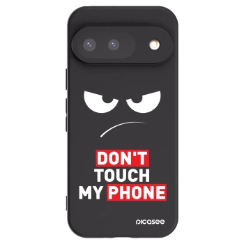 Picasee silikonski črni ovitek za Google Pixel 9 - Angry Eyes - Transparent