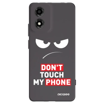 Picasee silikonski črni ovitek za Motorola Moto E14 - Angry Eyes - Transparent