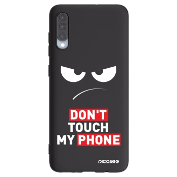 Picasee silikonski črni ovitek za Samsung Galaxy A70 A705F - Angry Eyes - Transparent