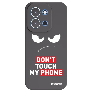 Picasee silikonski črni ovitek za Xiaomi Redmi 15C 4G - Angry Eyes - Transparent