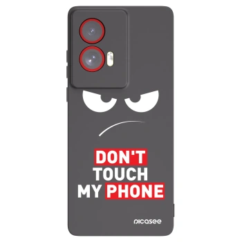 Picasee silikonski črni ovitek za Motorola Edge 50 Fusion - Angry Eyes - Transparent