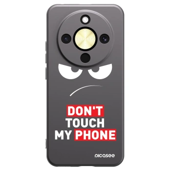 Picasee silikonski črni ovitek za Honor Magic8 Lite 5G - Angry Eyes - Transparent