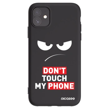 Picasee silikonski črni ovitek za Apple iPhone 11 - Angry Eyes - Transparent