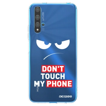 Picasee silikonski prozorni ovitek za Huawei Nova 5T - Angry Eyes - Transparent