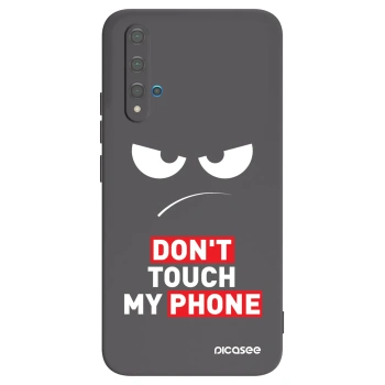 Picasee silikonski črni ovitek za Huawei Nova 5T - Angry Eyes - Transparent