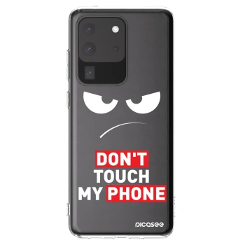 Picasee silikonski prozorni ovitek za Samsung Galaxy S20 Ultra 5G G988F - Angry Eyes - Transparent