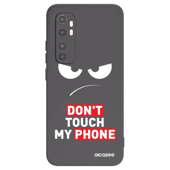 Picasee silikonski črni ovitek za Xiaomi Mi Note 10 Lite - Angry Eyes - Transparent