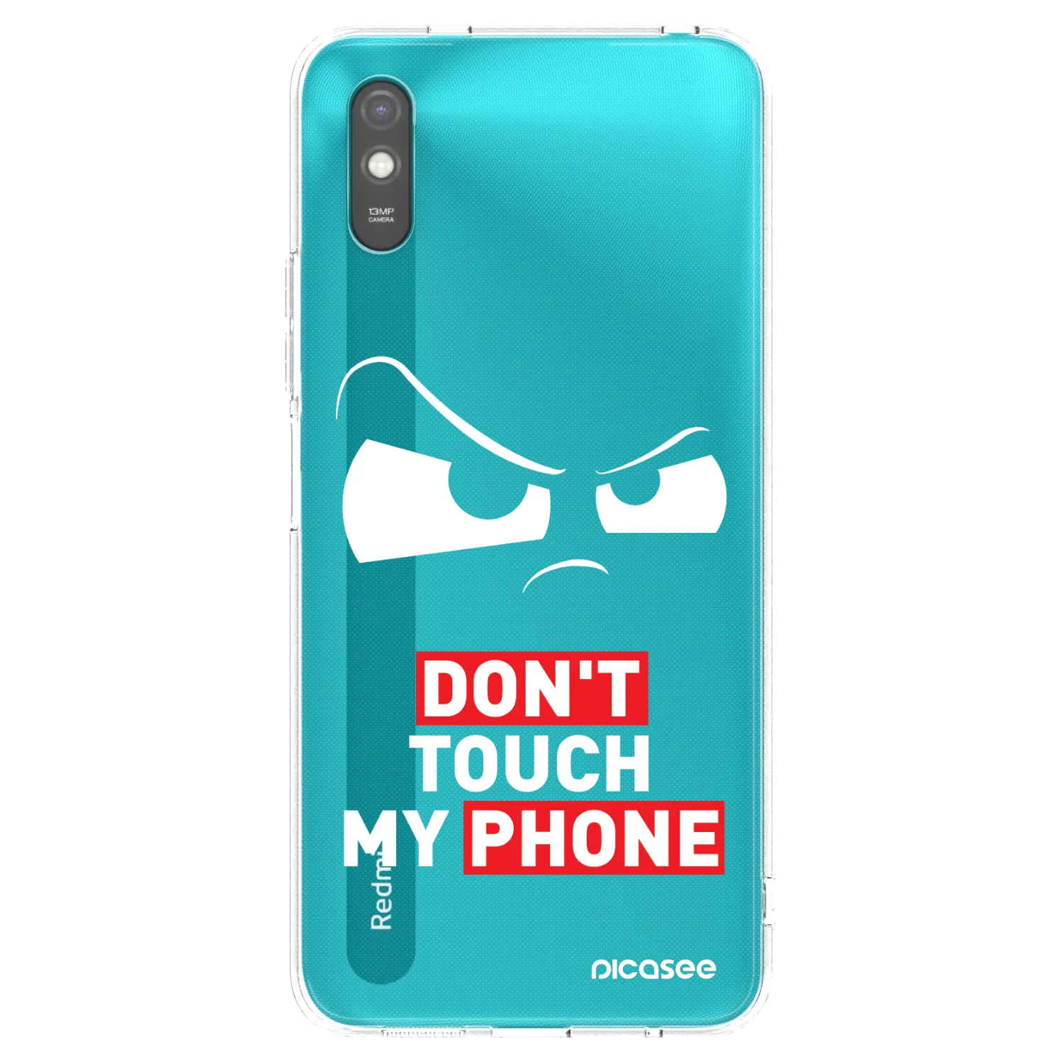 Picasee silikonski črni ovitek za Xiaomi Redmi 9A - Cloudy Eye - Transparent