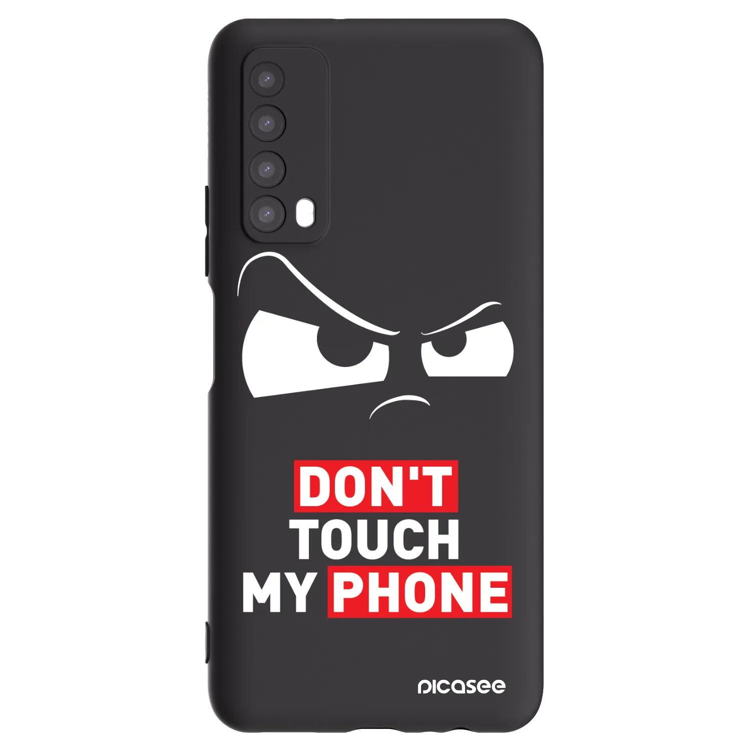 Picasee silikonski črni ovitek za Huawei P Smart 2021 - Cloudy Eye - Transparent