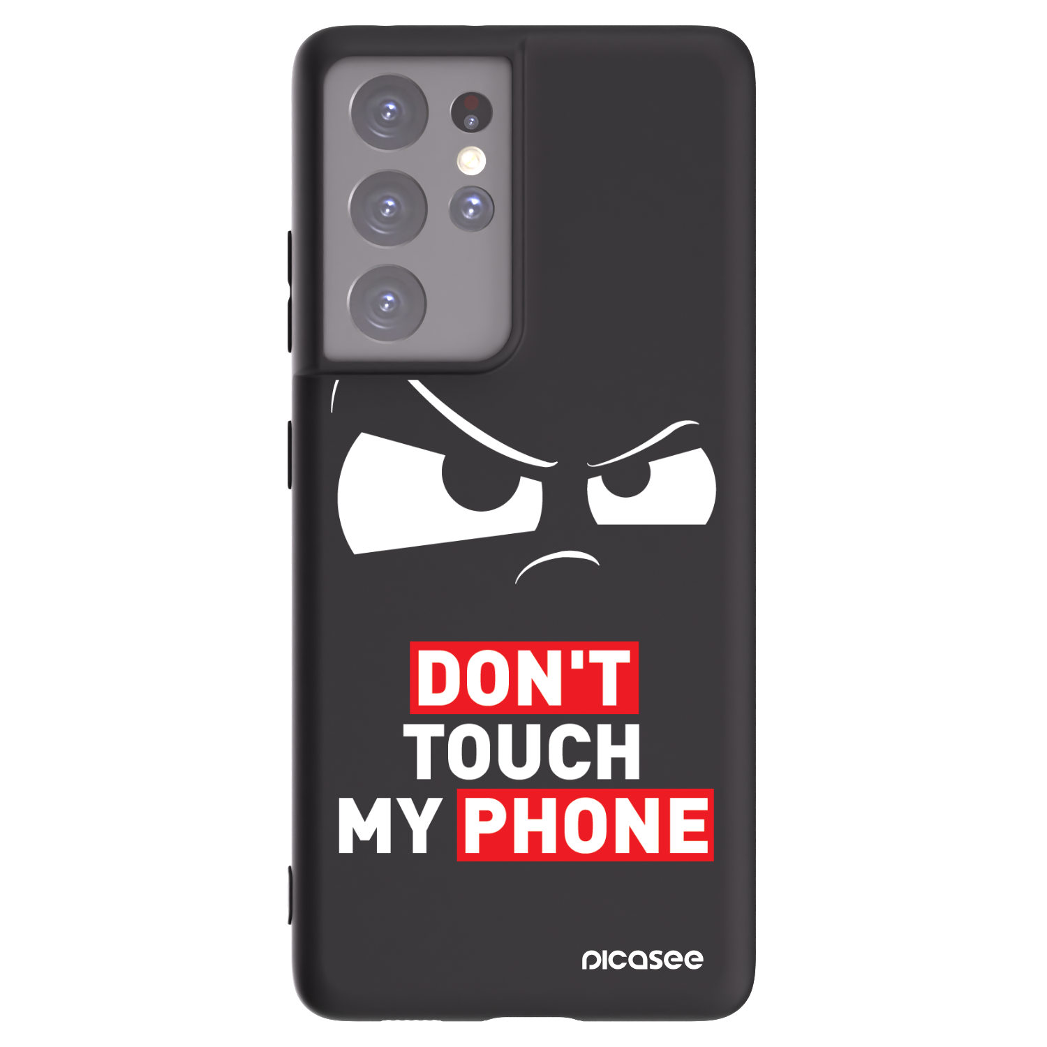 Picasee silikonski črni ovitek za Samsung Galaxy S21 Ultra 5G G998B - Cloudy Eye - Transparent