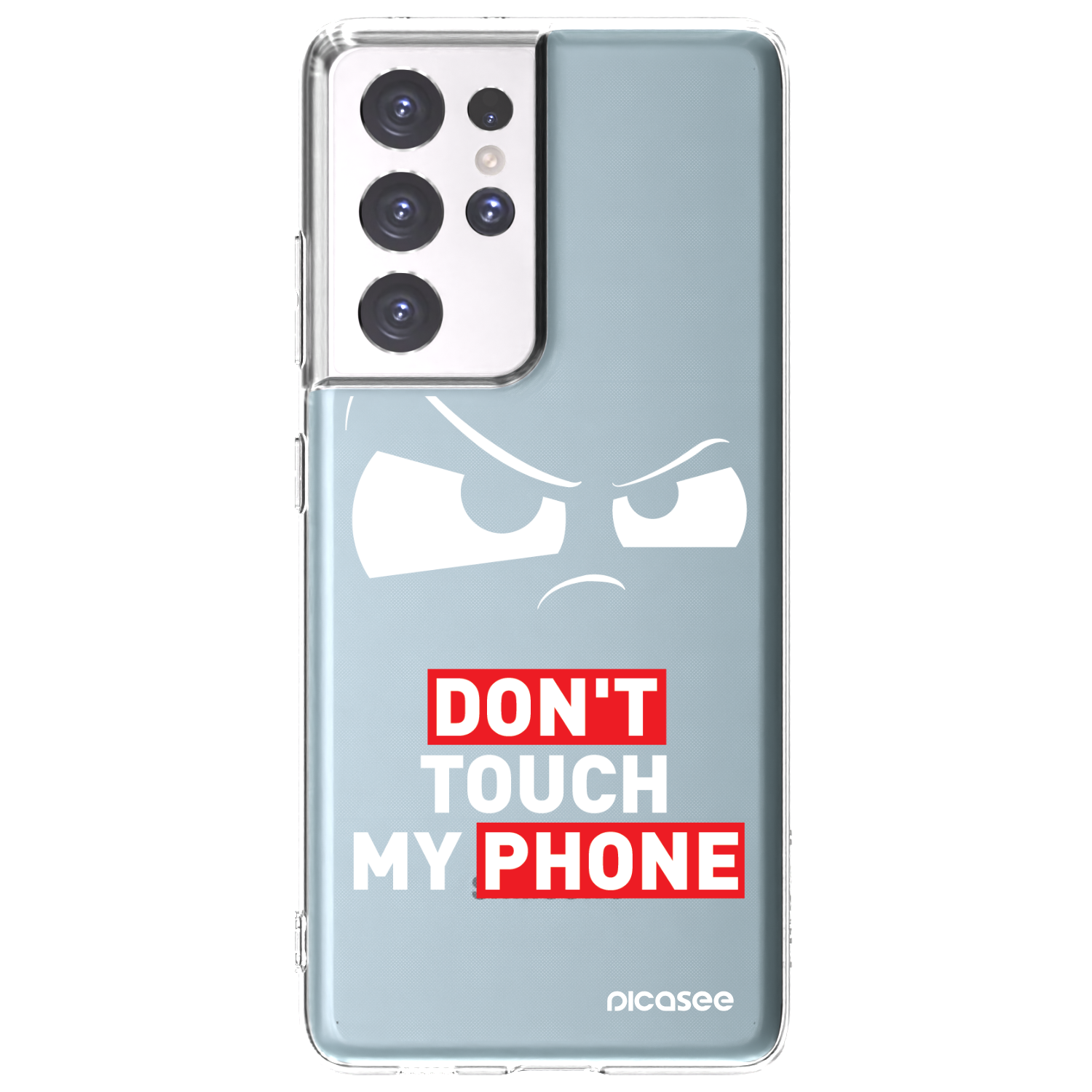 Picasee silikonski prozorni ovitek za Samsung Galaxy S21 Ultra 5G G998B - Cloudy Eye - Transparent