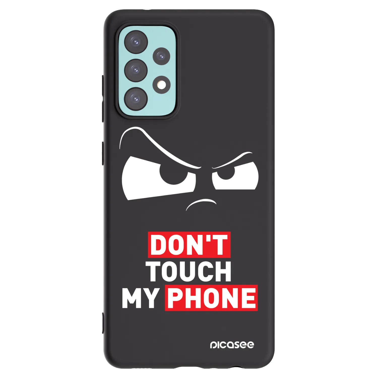 Picasee silikonski črni ovitek za Samsung Galaxy A72 A725F - Cloudy Eye - Transparent