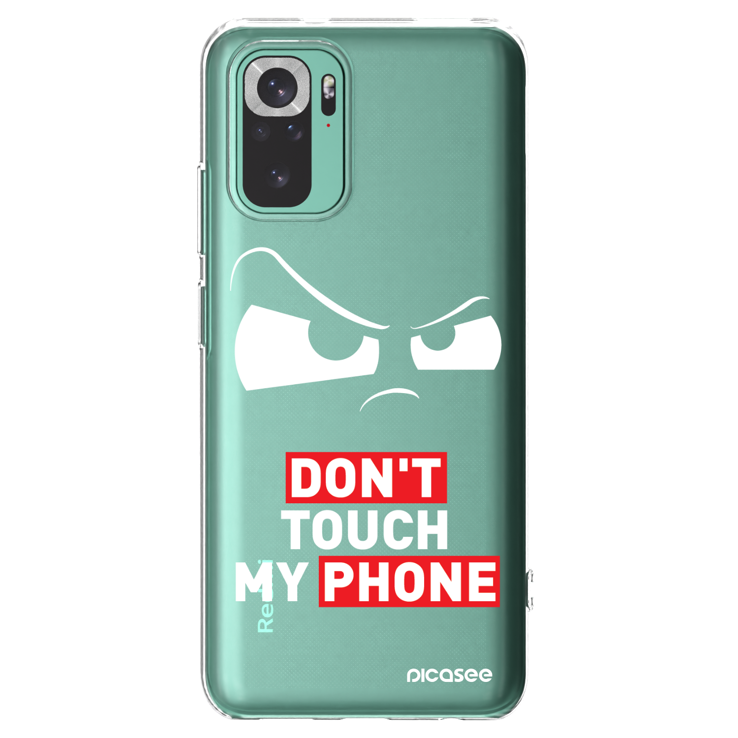 Picasee silikonski prozorni ovitek za Xiaomi Redmi Note 10 Pro - Cloudy Eye - Transparent